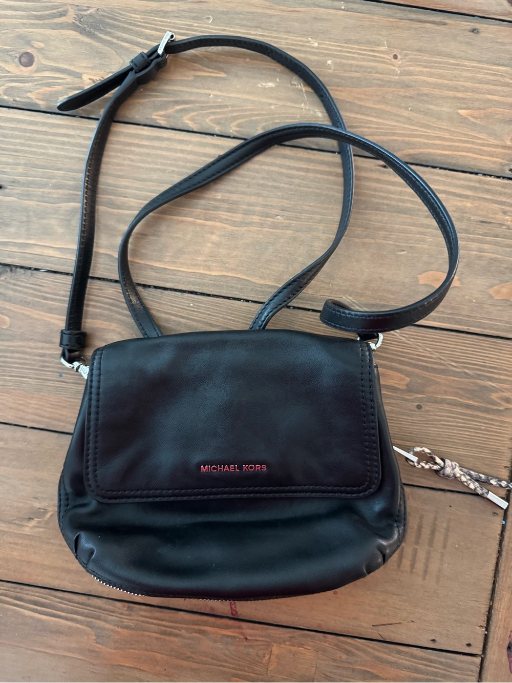 Michael Kors Crossbody Black Bag Snakeskin
